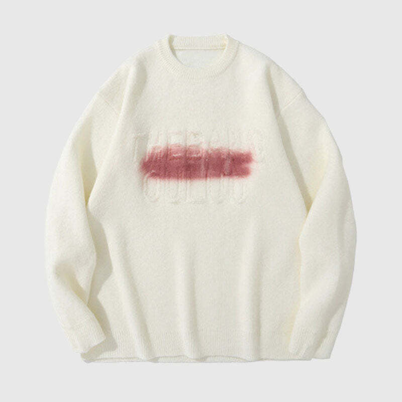 Style Core Aesthetics, New Style Trends Letter Printed Design Pullover