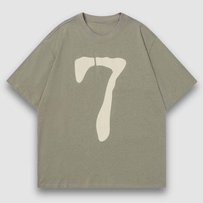 Style Core Aesthetics, New Style Trends Number Printed Design Tee