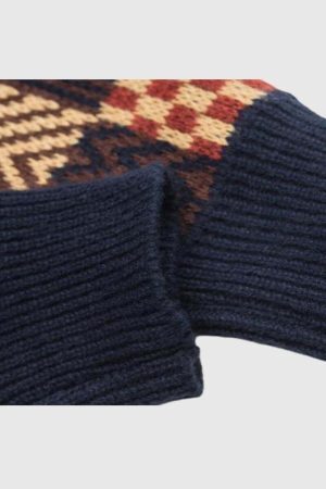 Style Core Aesthetics, New Style Trends Patchwork Knit Sweater