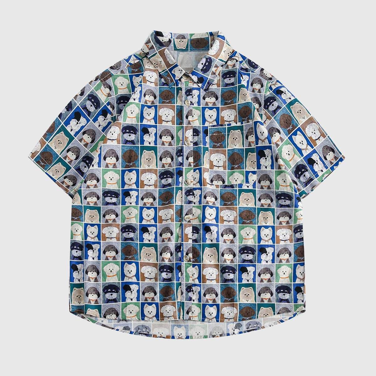 Style Core Aesthetics, New Style Trends Quirky Cartoon Print Shirt