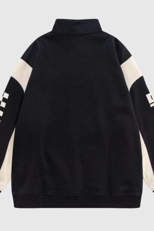 Style Core Aesthetics, New Style Trends Racing Graphic Half-Zip Pullover