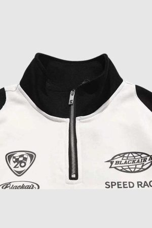 Style Core Aesthetics, New Style Trends Racing Style Sweatshirt