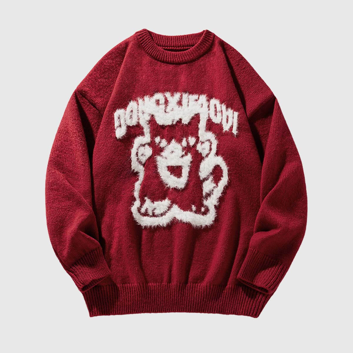 Style Core Aesthetics, New Style Trends Retro Cartoon Knit Sweater