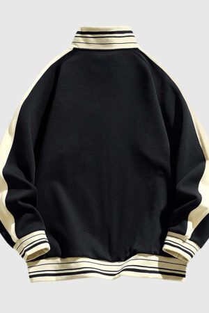 Style Core Aesthetics, New Style Trends Retro Colorblock Track Jacket