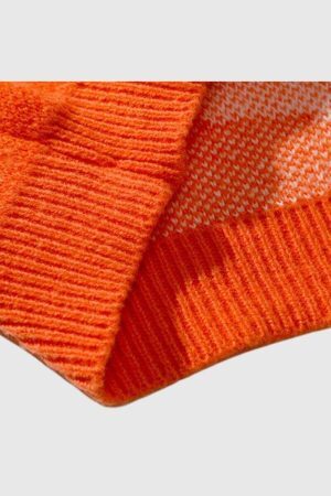 Style Core Aesthetics, New Style Trends Retro Contrasting Colors Sweater