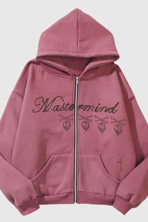 Style Core Aesthetics, New Style Trends Retro Wash Skull Print Hoodie