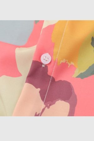 Style Core Aesthetics, New Style Trends Rose Contrast Cotton Shirts