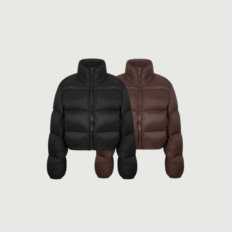Style Core Aesthetics, New Style Trends Short Vintage Chic Down Coat