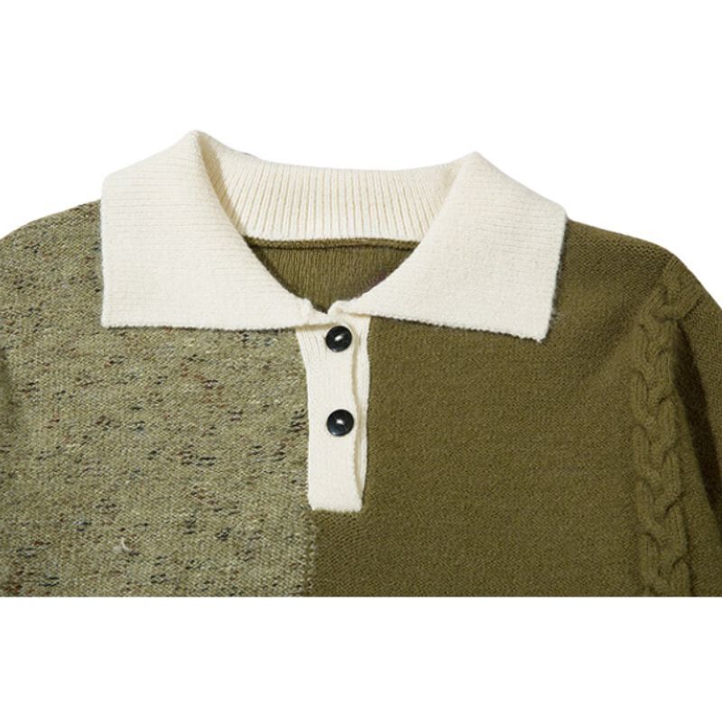 Style Core Aesthetics, New Style Trends Sporadic Checkered Vintage Sweater