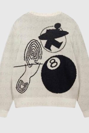 Style Core Aesthetics, New Style Trends Street Chic Artistic Knit Sweater