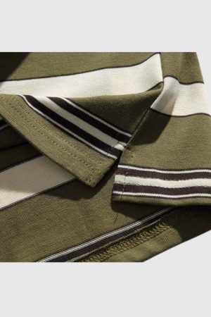 Style Core Aesthetics, New Style Trends Striped Two-Layered Cityboy Sweatshirt