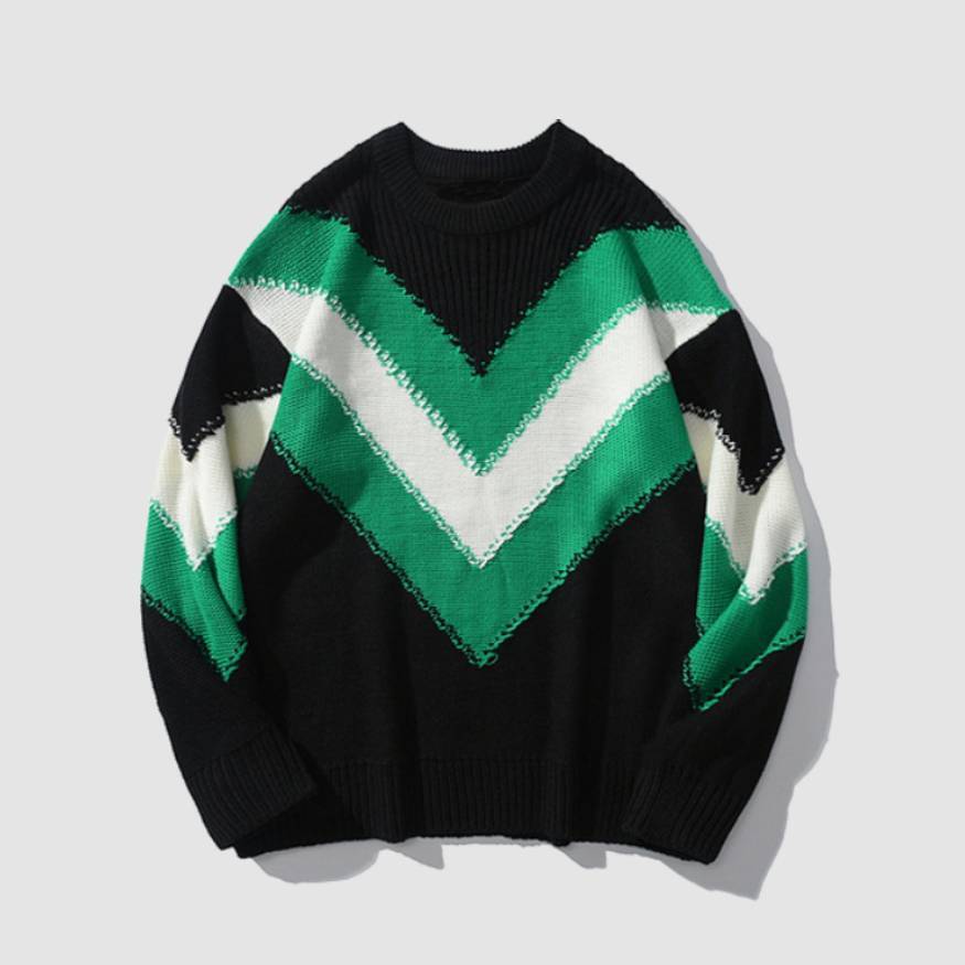 Style Core Aesthetics, New Style Trends Stylish Chevron Striped Sweater