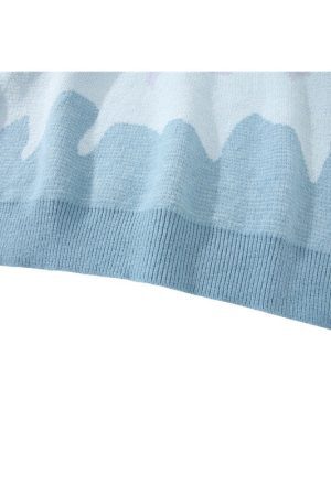 Style Core Aesthetics, New Style Trends Tree Pattern Color-blocked Pullover