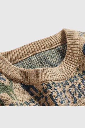 Style Core Aesthetics, New Style Trends Tribal Pattern Pullover