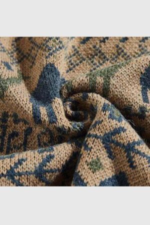 Style Core Aesthetics, New Style Trends Tribal Pattern Pullover