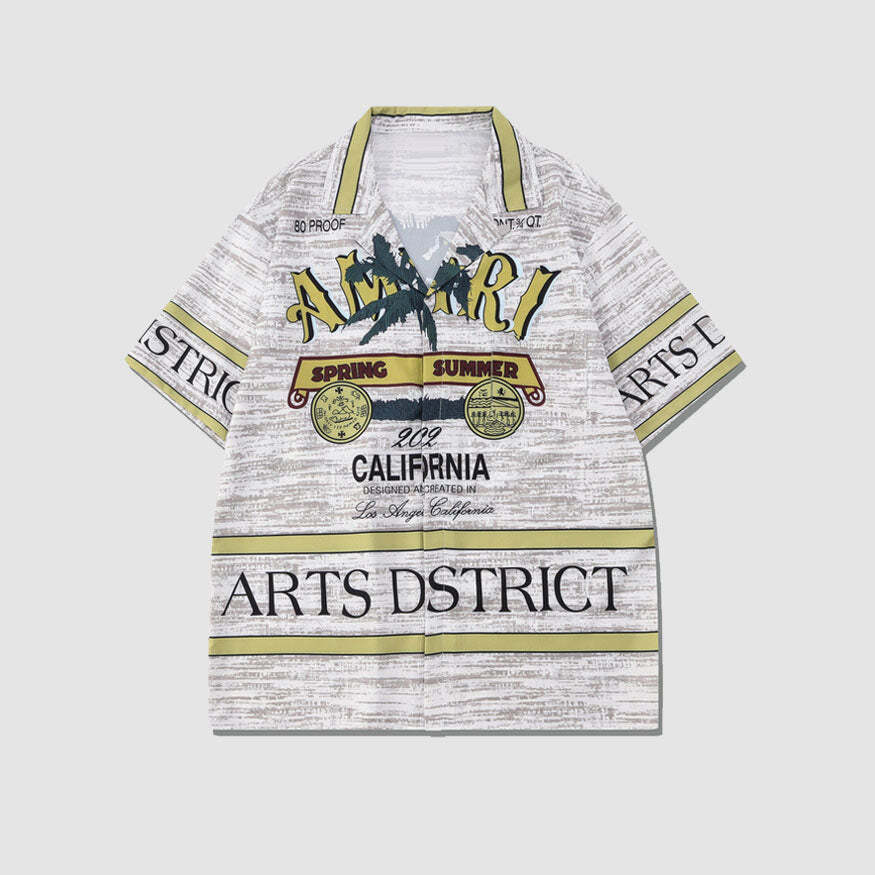 Style Core Aesthetics, New Style Trends Two Piece Vintage Print Shirt + Beach Shorts