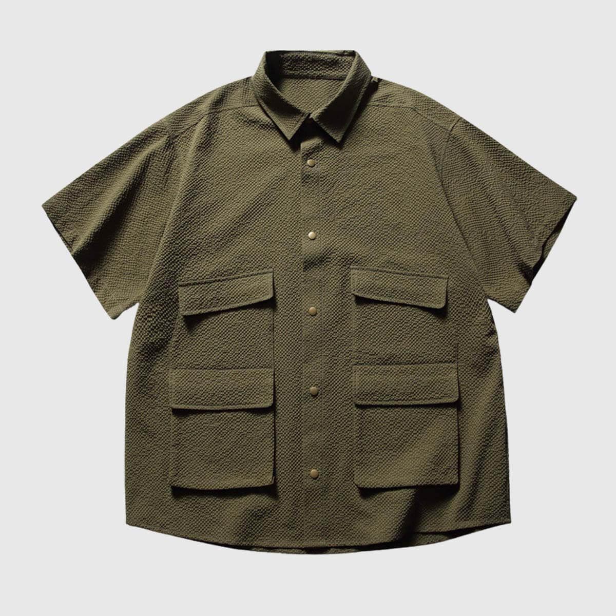 Style Core Aesthetics, New Style Trends Utility Texture Pocket Shirt
