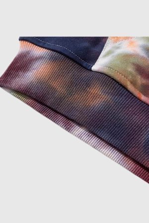 Style Core Aesthetics, New Style Trends Vibrant Tie-Dye Pullover Hoodie