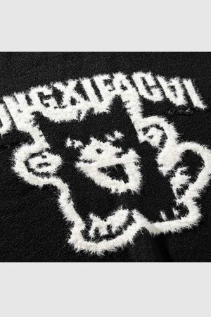 Style Core Aesthetics, New Style Trends Vintage Cartoon Knit Sweater