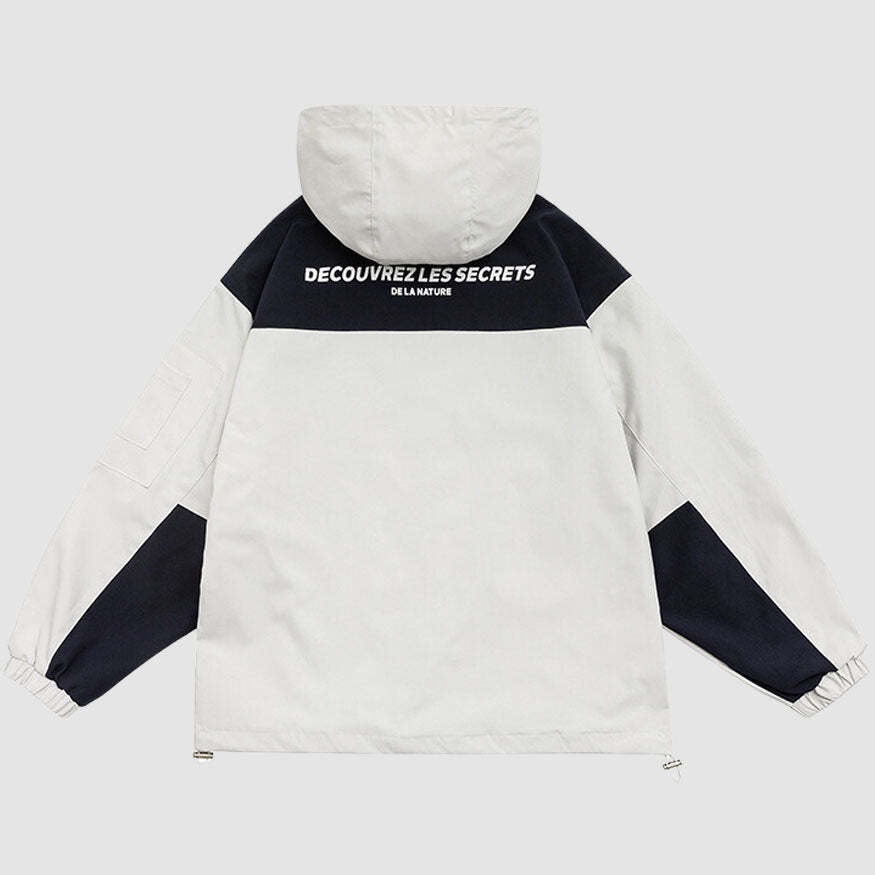 Style Core Aesthetics, New Style Trends Vintage Contrast Patchwork Jacket