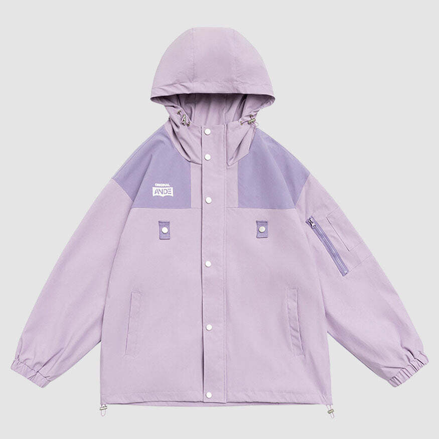 Style Core Aesthetics, New Style Trends Vintage Contrast Patchwork Jacket