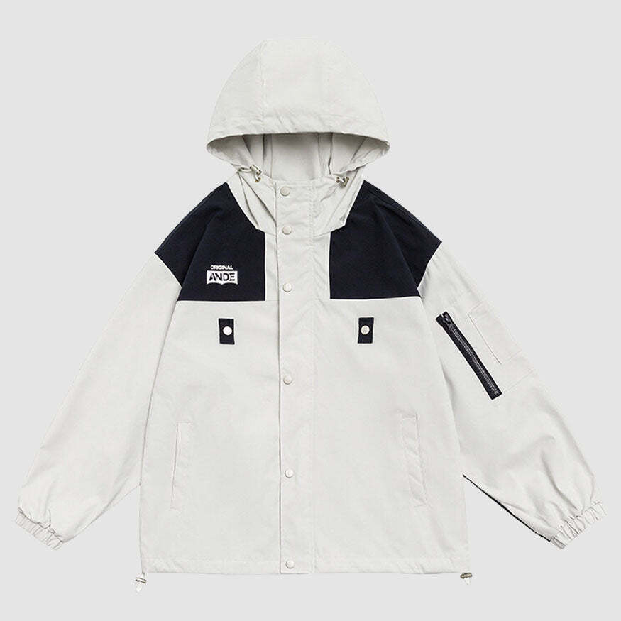 Style Core Aesthetics, New Style Trends Vintage Contrast Patchwork Jacket
