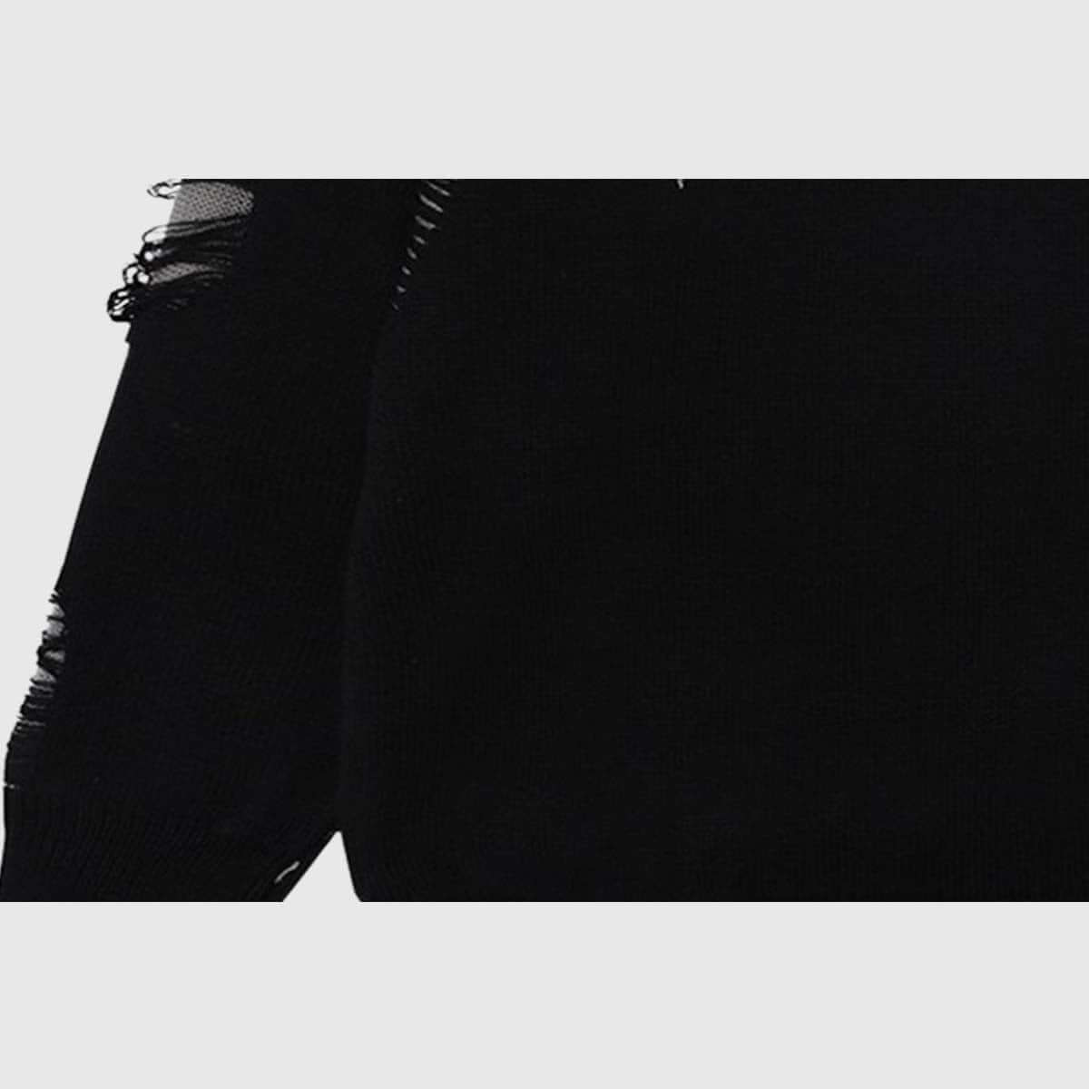 Style Core Aesthetics, New Style Trends Vintage Distressed Knit Sweater