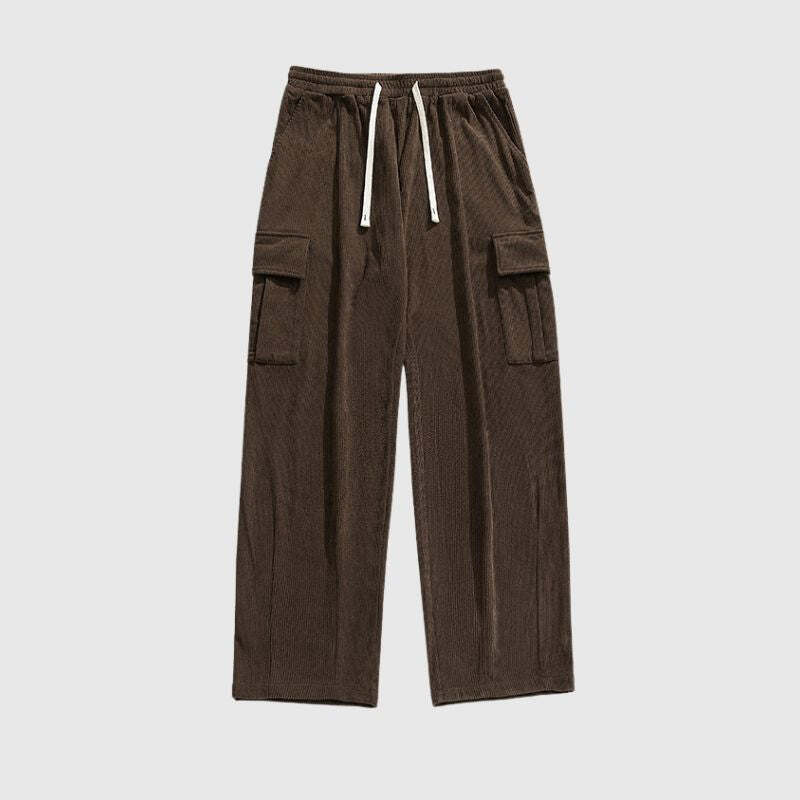 Style Core Aesthetics, New Style Trends Vintage Loose-Fit Japanese Corduroy Pants
