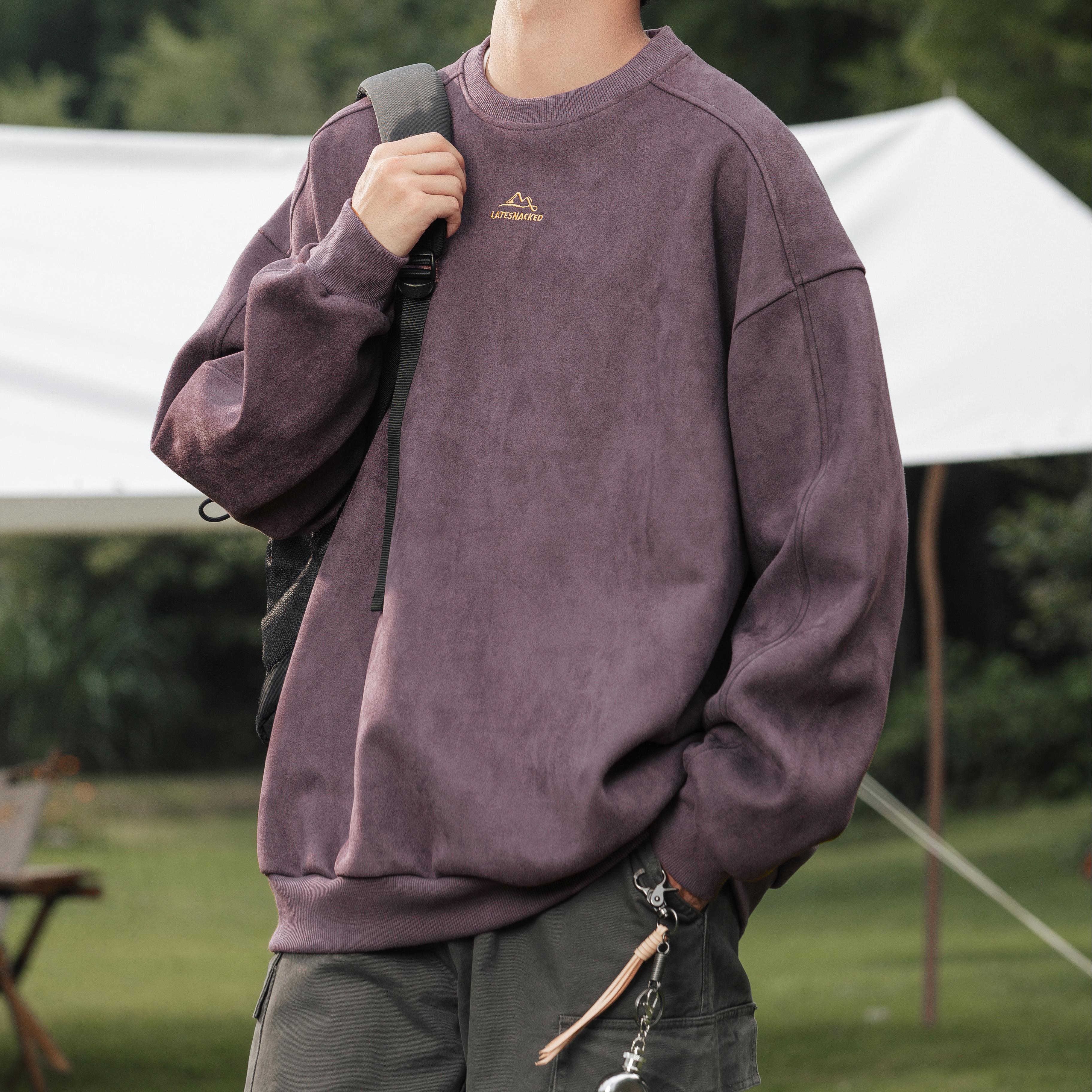 Style Core Aesthetics, New Style Trends Vintage Mountain Logo Fleece Sweatshirt