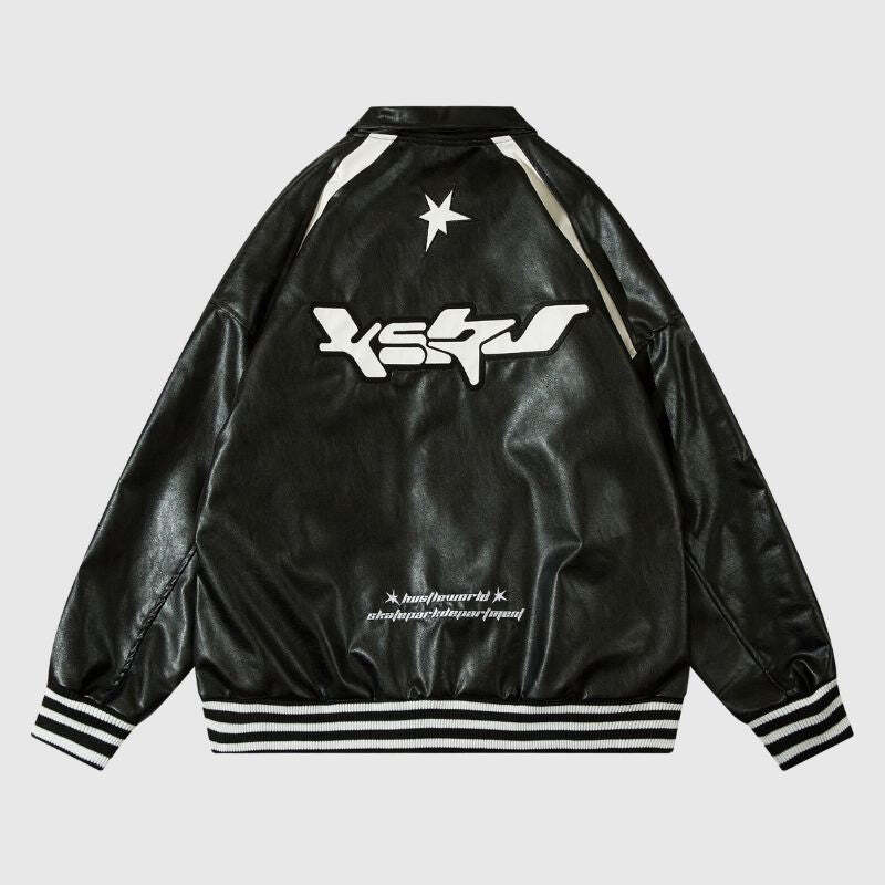 Style Core Aesthetics, New Style Trends Vintage Original Loose Fit Leather Jacket