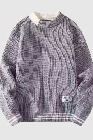 Style Core Aesthetics, New Style Trends Vintage Oversized Knit Sweater