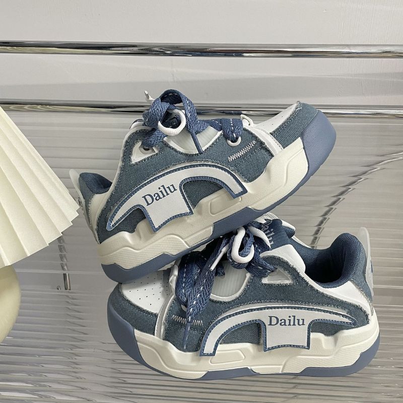 Style Core Aesthetics, New Style Trends Vintage Patchwork Sneakers