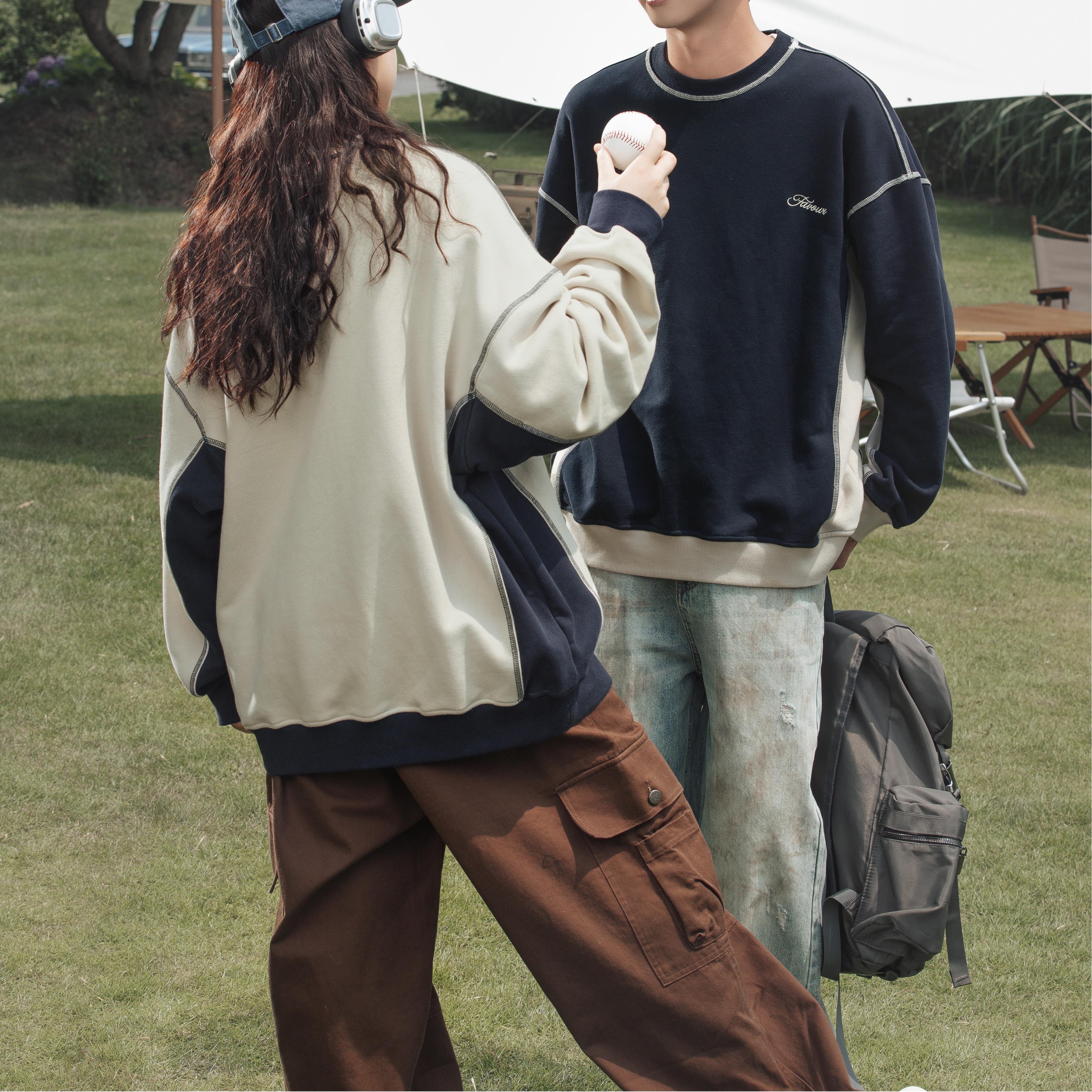 Style Core Aesthetics, New Style Trends Vintage  Patchwork Sweatshirt
