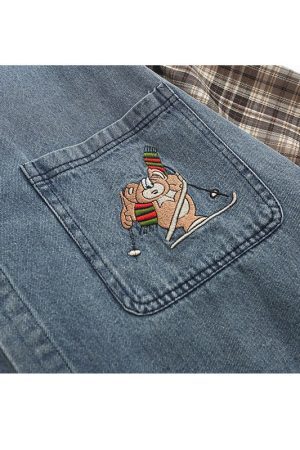 Style Core Aesthetics, New Style Trends Vintage Plaid Patchwork Shirts