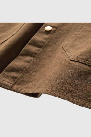 Style Core Aesthetics, New Style Trends Vintage Washed Denim Shirt