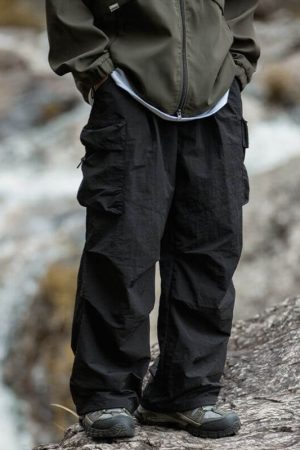 Style Core Aesthetics, New Style Trends Waterproof Parachute Pants