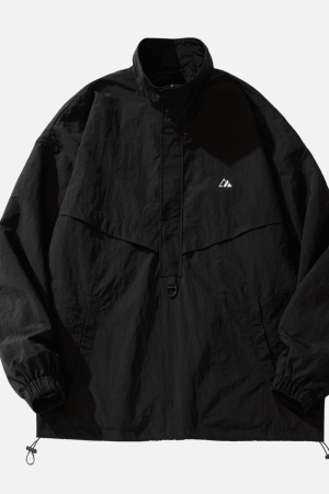 Style Core Aesthetics, New Style Trends Waterproof Textured Half-Zip Tactical Jacket
