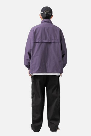 Style Core Aesthetics, New Style Trends Waterproof Textured Half-Zip Tactical Jacket
