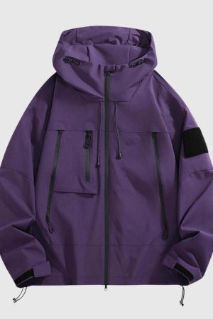 Style Core Aesthetics, New Style Trends Waterproof Utility Hooded Jacket