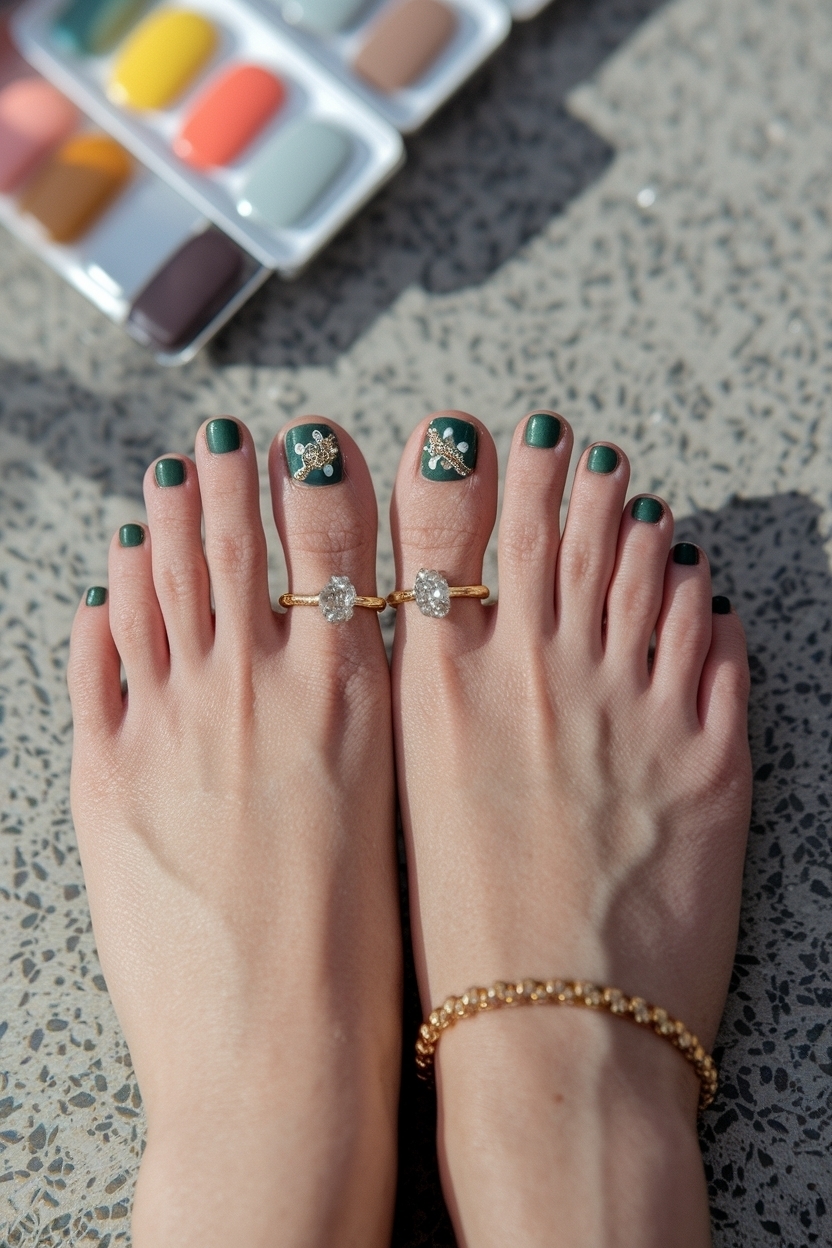 Summer 2025 Toe Nail Colors: Bright and Bold Options outfit idea